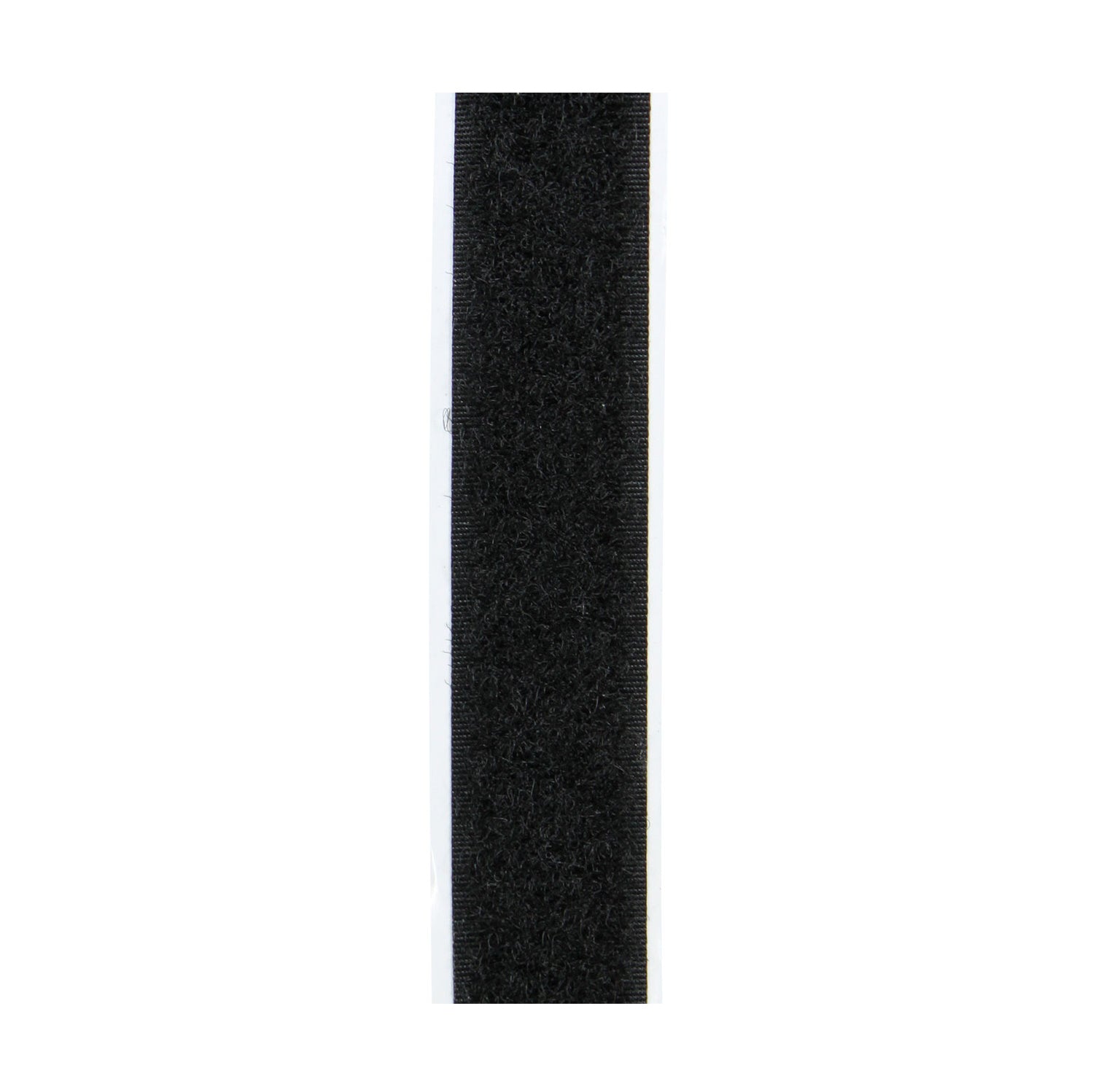 Kardborre 20 mm Självhäftande Svart Mjuk