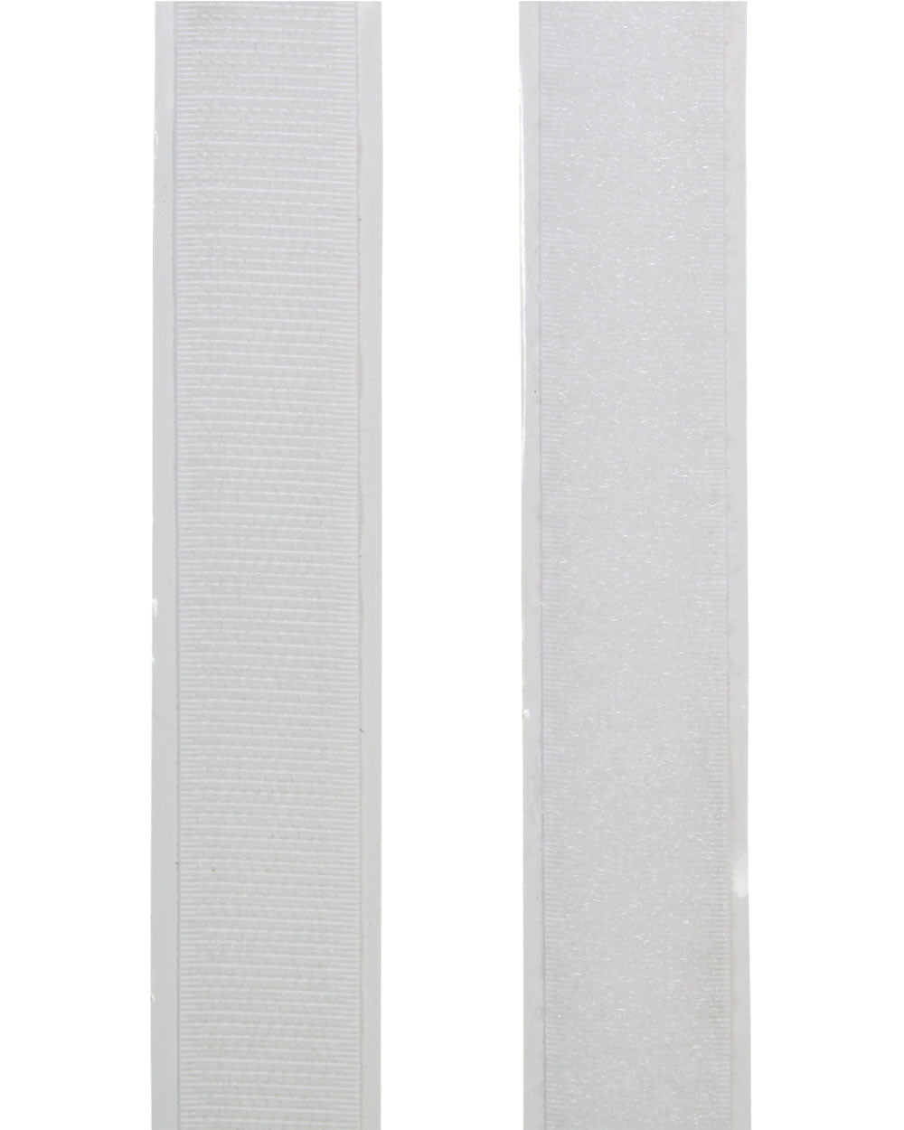 Kardborre Vit Hård 20 mm Självhäftande