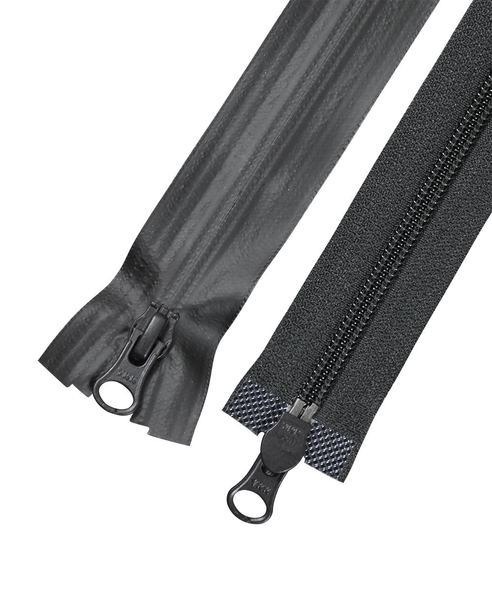 Blixtlås Spiral Delb Vattentät Matt Tvåvägs 6mm 120cm - SVART