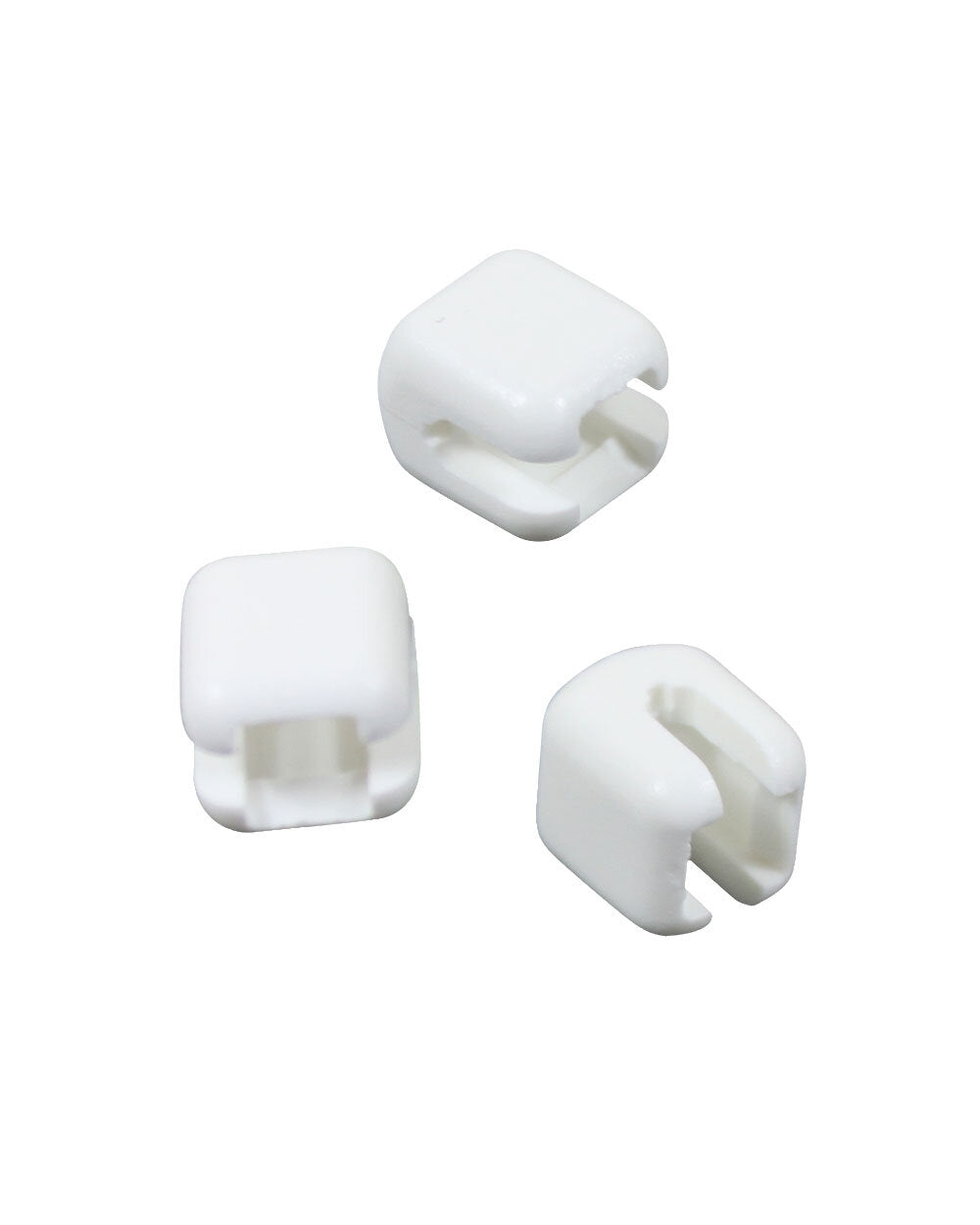 BLIXTLÅSSTOPP TAGG 10MM PLAST VIT 2ST/1PAR