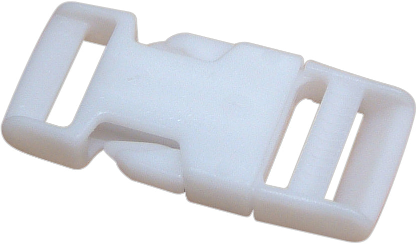 Gaffelspänne - Vit - 25mm