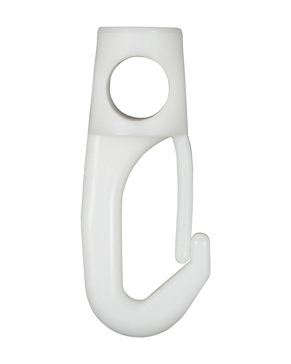 Plastkrok Vit 58 mm