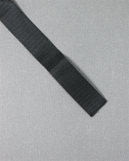 Webbingband Polyester - 25mm Svart (Tunt)