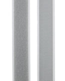 Kardborre Silver Hård 20 mm Självhäftande