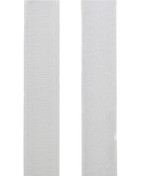 Kardborre Vit Mjuk 20 mm Självhäftande