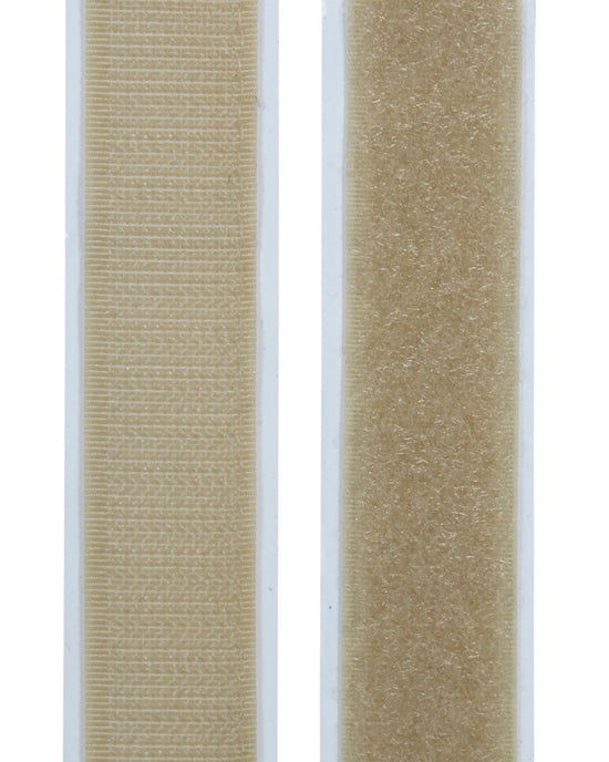 Kardborre Beige Mjuk 30 mm Självhäftande