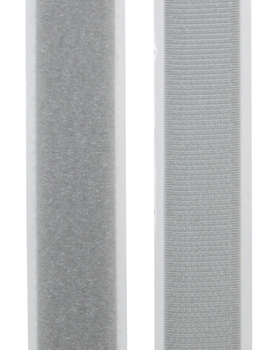 Kardborre Silver Mjuk 30 mm Självhäftande