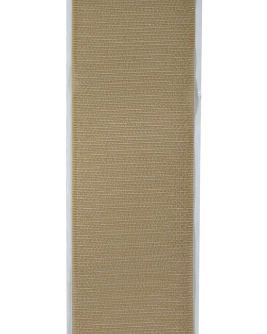 Kardborre 50mm Självhäftande Beige, Mjuk