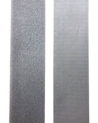 Kardborre 50mm Silver/Lj.Grå, Kompl.