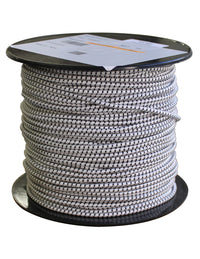 Gummicord 3 mm Vit/Svart