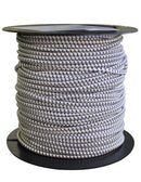 Gummicord 4 mm Vit/Svart