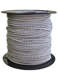 Gummicord 4 mm Vit/Svart