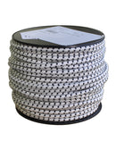 Gummicord 5 mm Vit/Svart