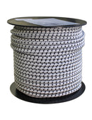 Gummicord 6 mm Vit/Svart