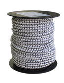 Gummicord 7 mm Vit/Svart