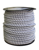 Gummicord 8 mm Vit/svart