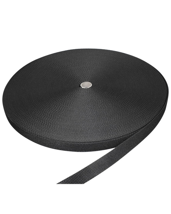 Webbingband Polyester Svart 25mm