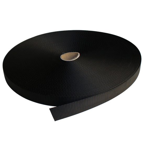 Polyesterband Polyester - 25mm Svart (Heavy)