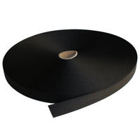 Polyesterband Polyester - 25mm Svart (Heavy)