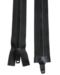 Blixtlås Tagg 10mm Tvåvägs Delbart Svart- 1,5m