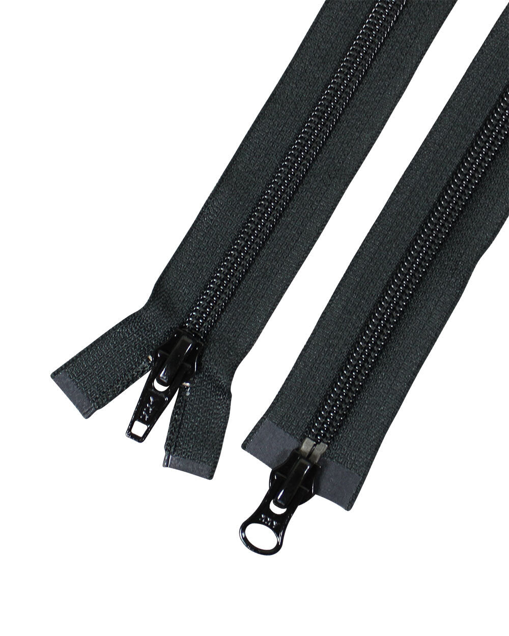 Spiral Tvåväg Blixtlås 8mm 80cm SVART