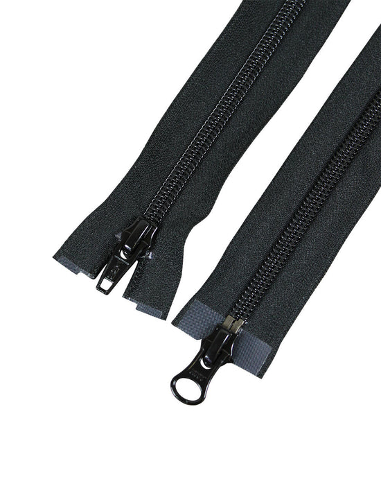 Spiral Tvåväg Blixtlås 6mm 80cm SVART