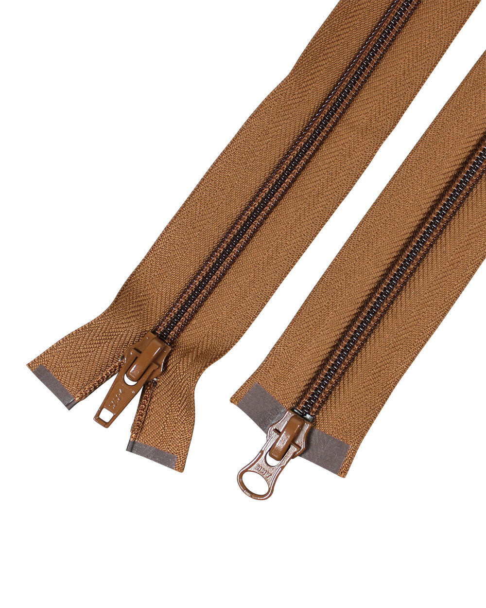 Spiral Tvåväg Blixtlås 8mm 120cm BRUN