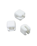 BLIXTLÅSSTOPP TAGG 10MM PLAST VIT 2ST/1PAR