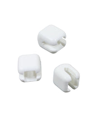 BLIXTLÅSSTOPP TAGG 10MM PLAST VIT 2ST/1PAR