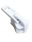 Löpare - 10mm Tagg Enkel Plast Vit