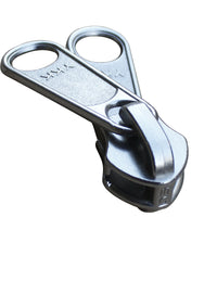 Löpare 10mm Spiralblixtlås Dubbel Metall Blank