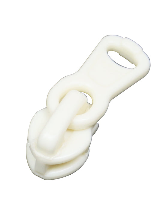 Löpare - 4mm Spiral Enkel Plast Off White