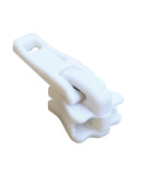 Löpare - 6mm Tagg Enkel Plast Vit