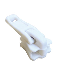 Löpare - 6mm Tagg Enkel Plast Vit