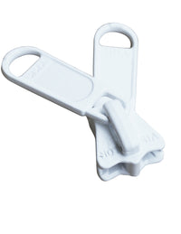 Löpare - 8mm Tagg Dubbel Metall Vit