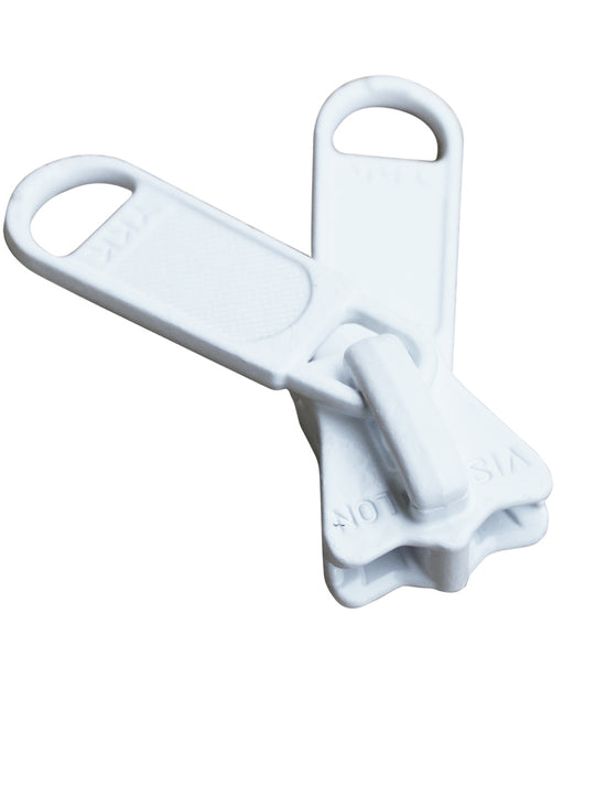 Löpare - 8mm Tagg Dubbel Metall Vit