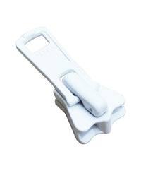 Löpare - 8mm Tagg Enkel Metall Vit