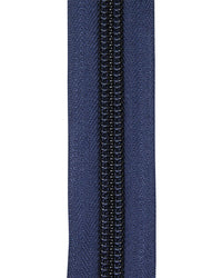 Blixtlås Spiral 10mm Löpmeter Blå