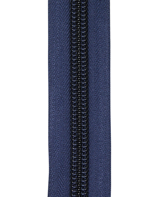 Blixtlås Spiral 10mm Löpmeter Blå