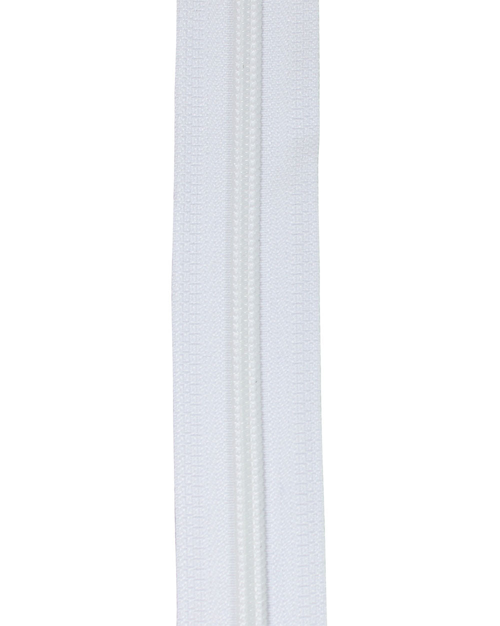 Blixtlås Spiral 6mm Löpmeter Vit