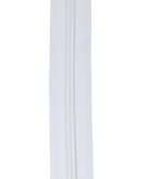 Blixtlås Spiral 6mm Löpmeter Vit