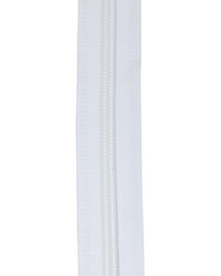 Blixtlås Spiral 6mm Löpmeter Vit