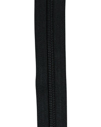 Blixtlås Spiral 6mm Löpmeter Svart