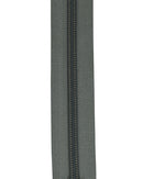 Blixtlås Spiral 6mm Löpmeter Grå