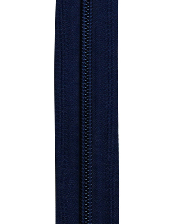 Blixtlås Spiral 6mm Löpmeter Blå