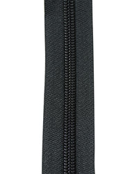 Blixtlås Spiral 8mm Löpmeter Svart