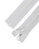Blixtlås Tagg 10mm Delbart Vit - 4m