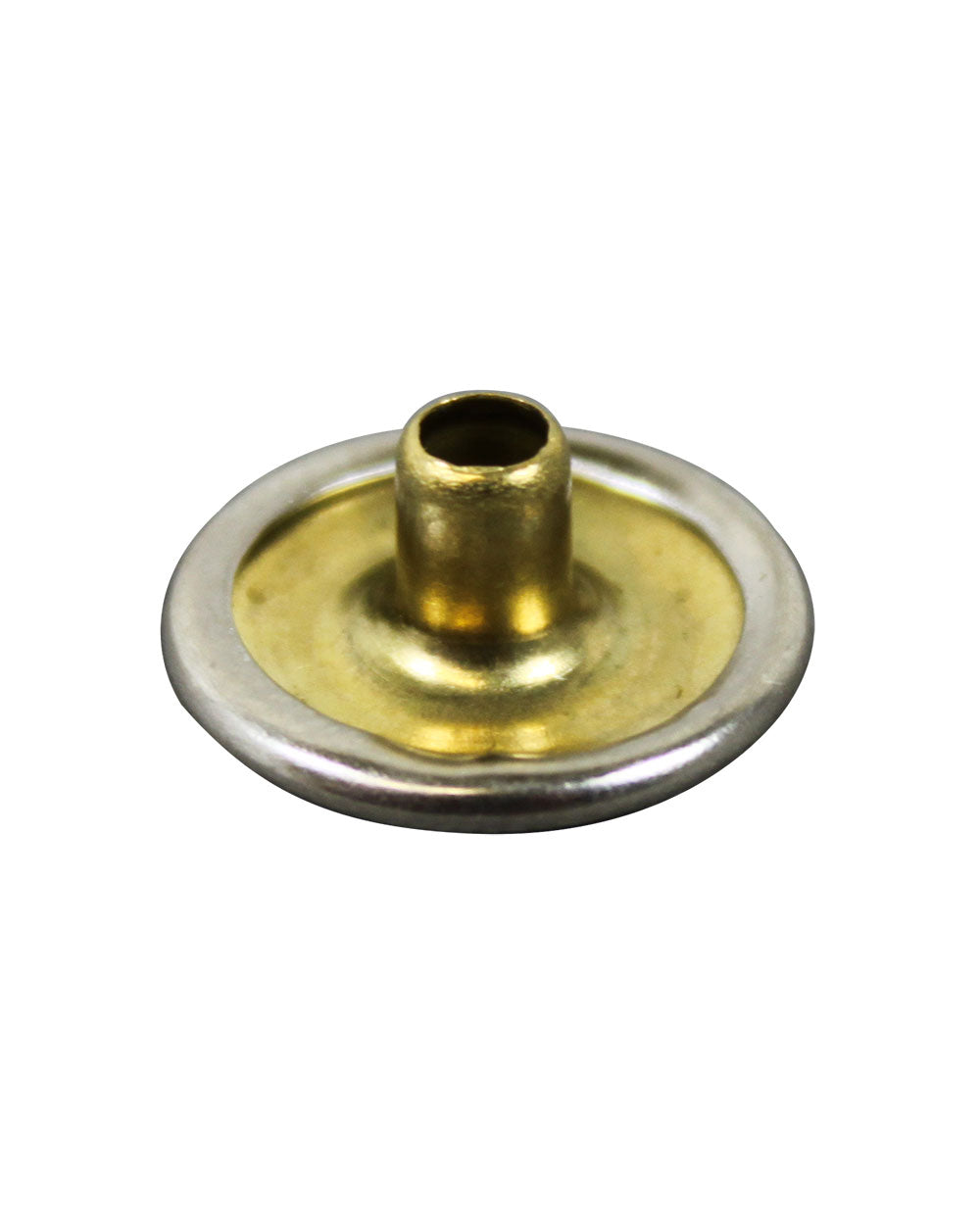 DOT Tryckknapp del 1 - 4,3 mm förnicklad mässing