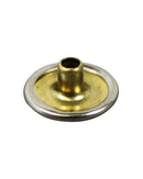 DOT Tryckknapp del 1 - 4,3 mm förnicklad mässing