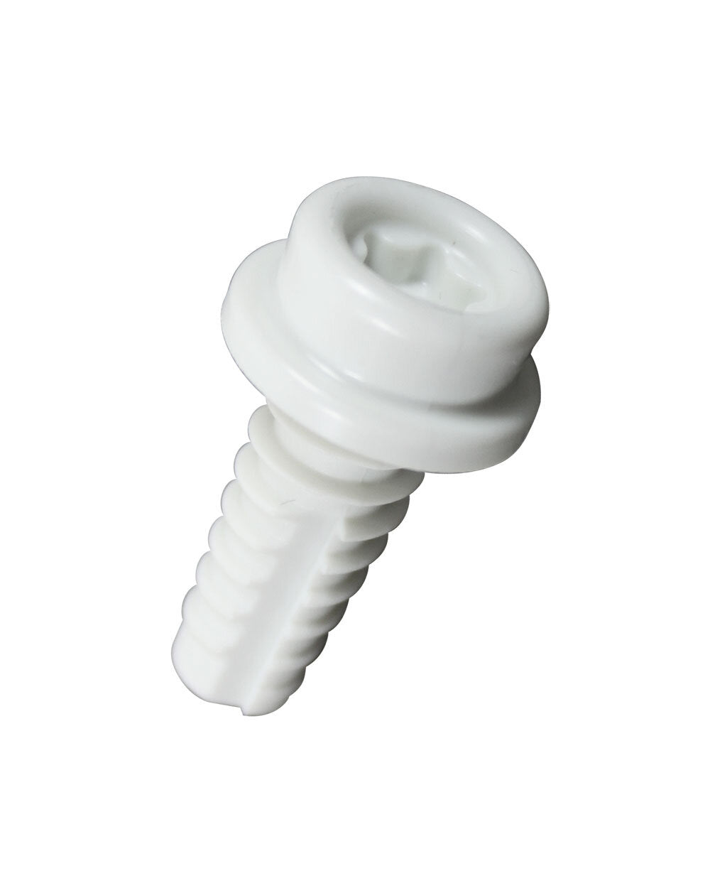 Tryckknapp del 3 - komposit 16mm Vit